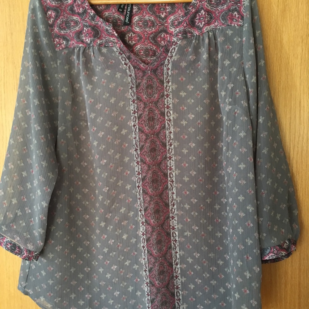 Maurice’s sheer top.